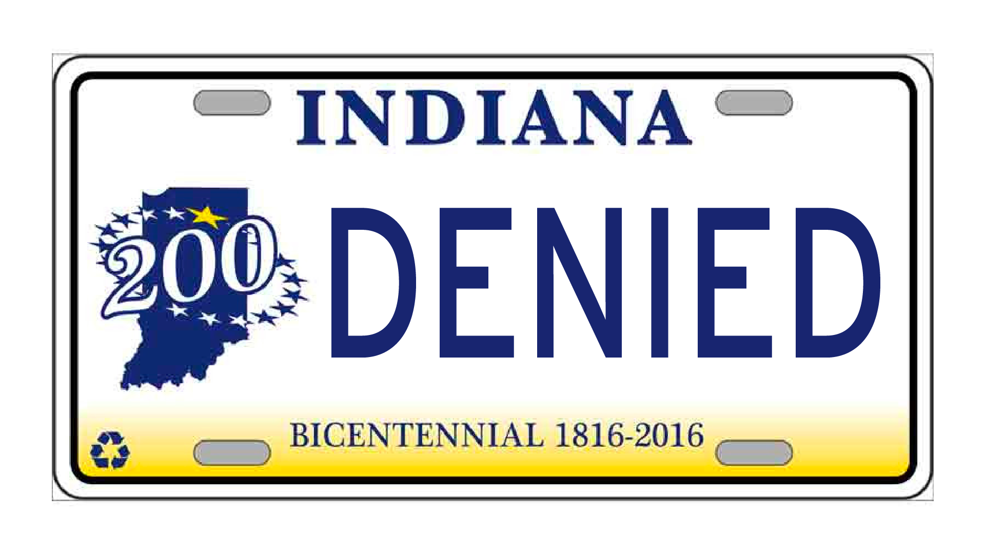 Here’s what custom license plates were rejected by the Indiana BMV in 2023