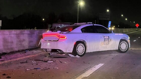 Indiana State Trooper hit and seriously injured along I-65